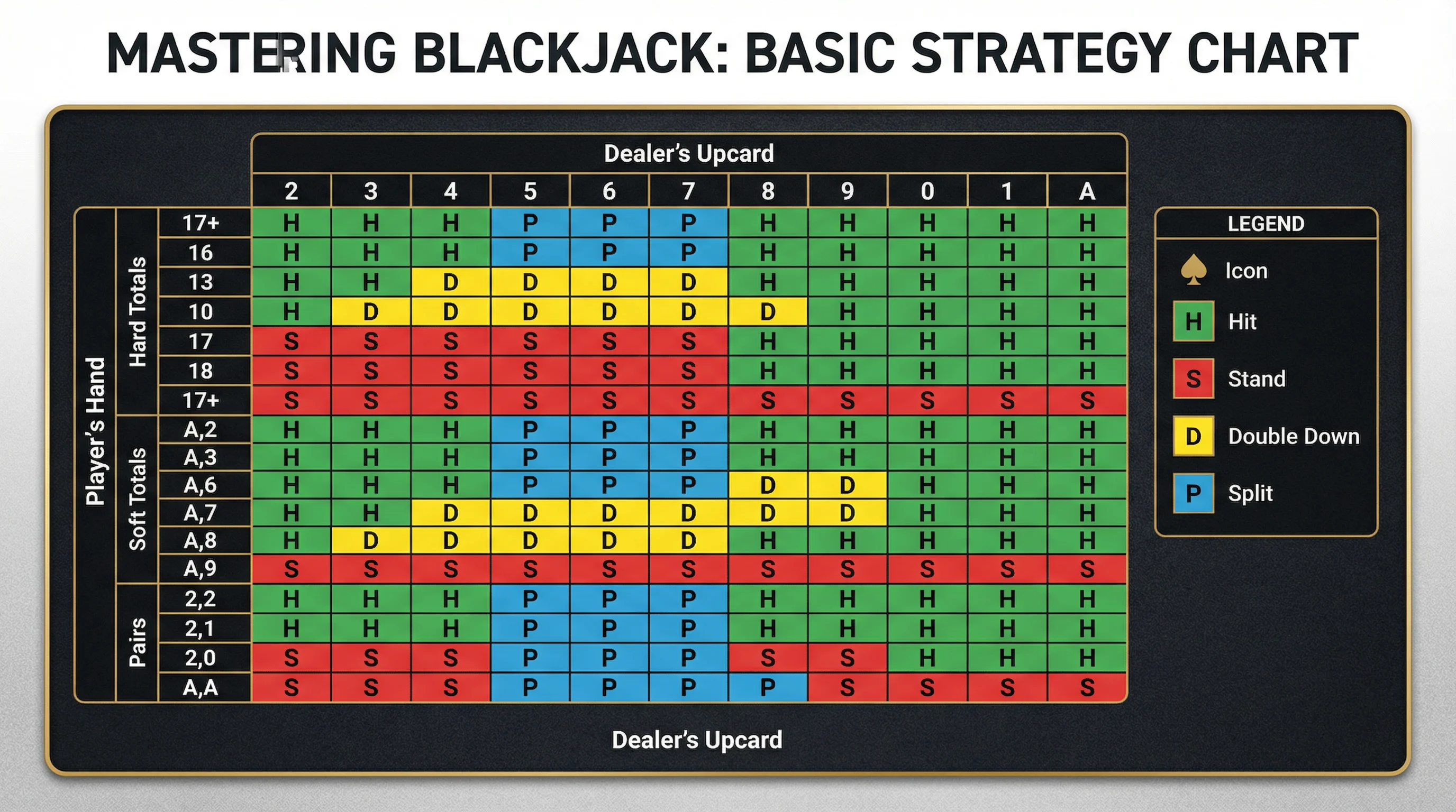 Tabela de Estratégia Básica de Blackjack